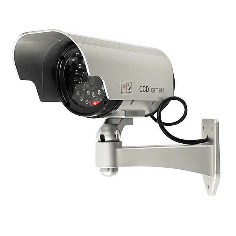 

Solar Powered Fake Camera Indoor Outoodr Dummy Bullet CCTV Security Surveillance Camera with Blinking IR LED