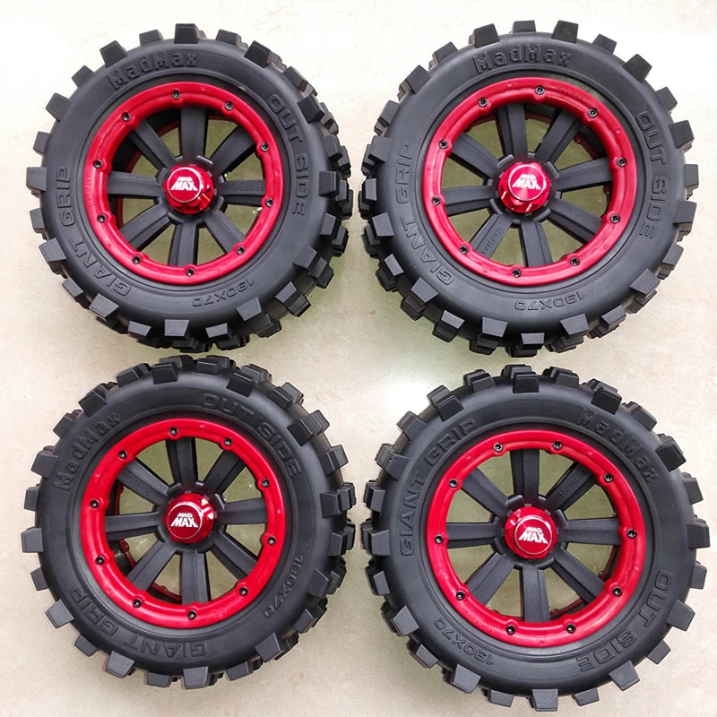 1/5 rc car Wheels Tire RC Monster truck Rim 4 шт. и гайки для TRAXXAS X MAXX|Детали аксессуары| |