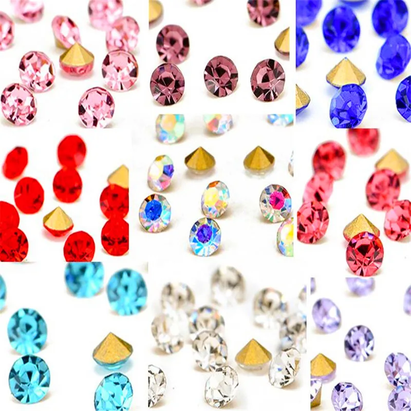 

pointback crystal Glass Rhinestone crystal strass rhinestones Trimming, T190