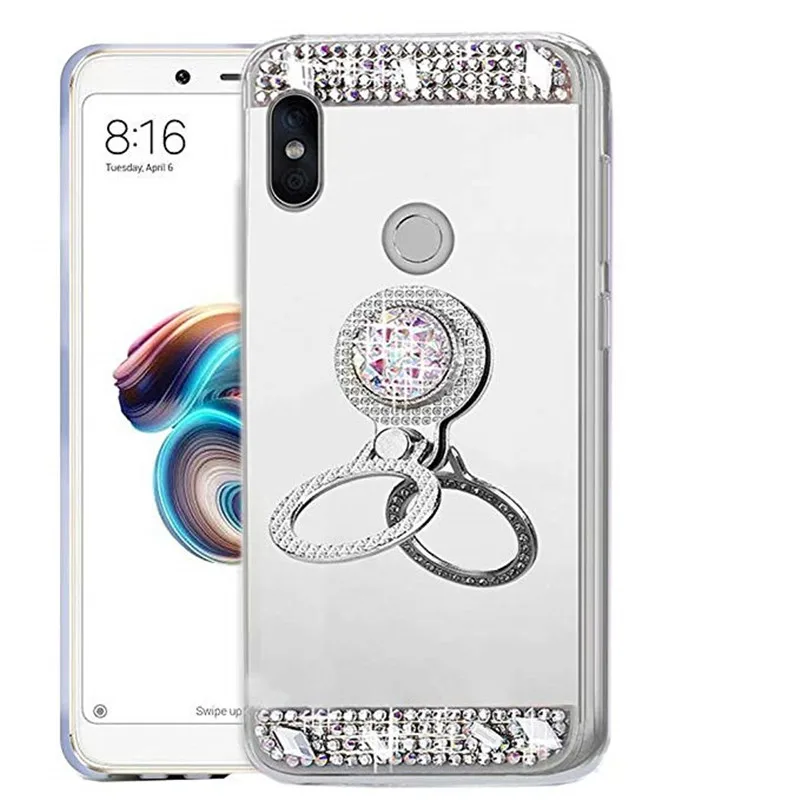

RedMi Note 5 Pro S2 6A bling Luxury Mirror Phone Case for Xiaomi Redmi Note 7 NOTE 6 pro 5A 4X MI 9 8 lite 6X A1 A2 Pocophone F1