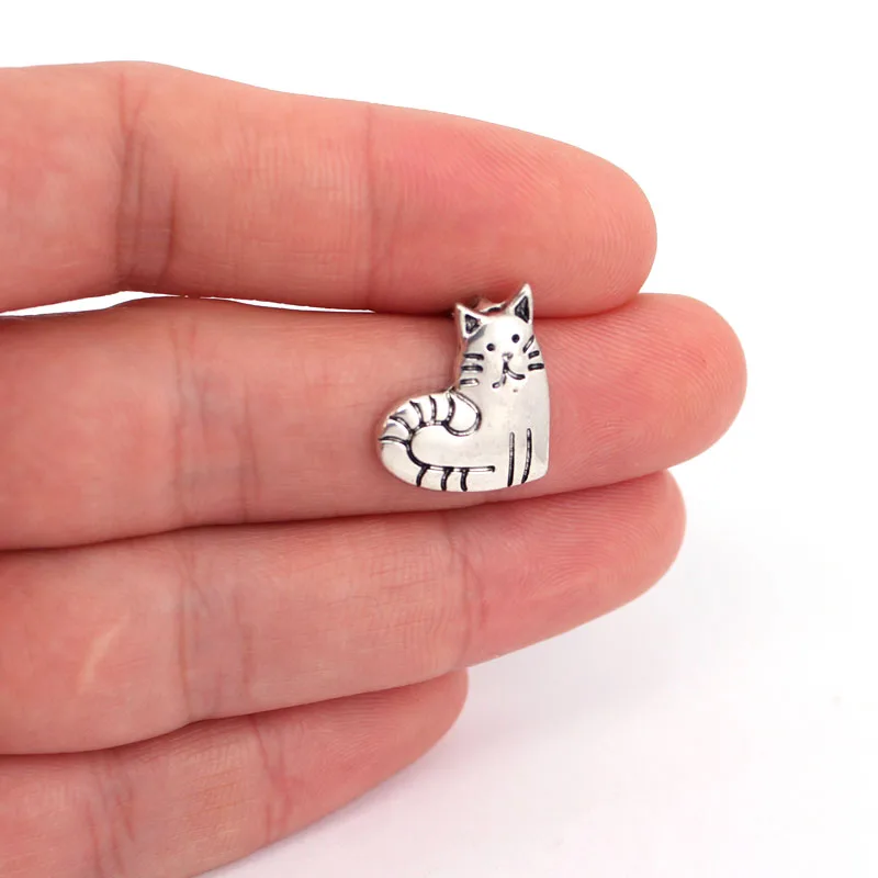 

hzew love cat pendant necklace cute heart cat necklaces gift