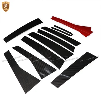 

For Porsche Cayenne 2011 2012 2013 204 2015 2016 2017 Carbon Fiber Window Middle A B C Pillars Add On Style exterior car styling