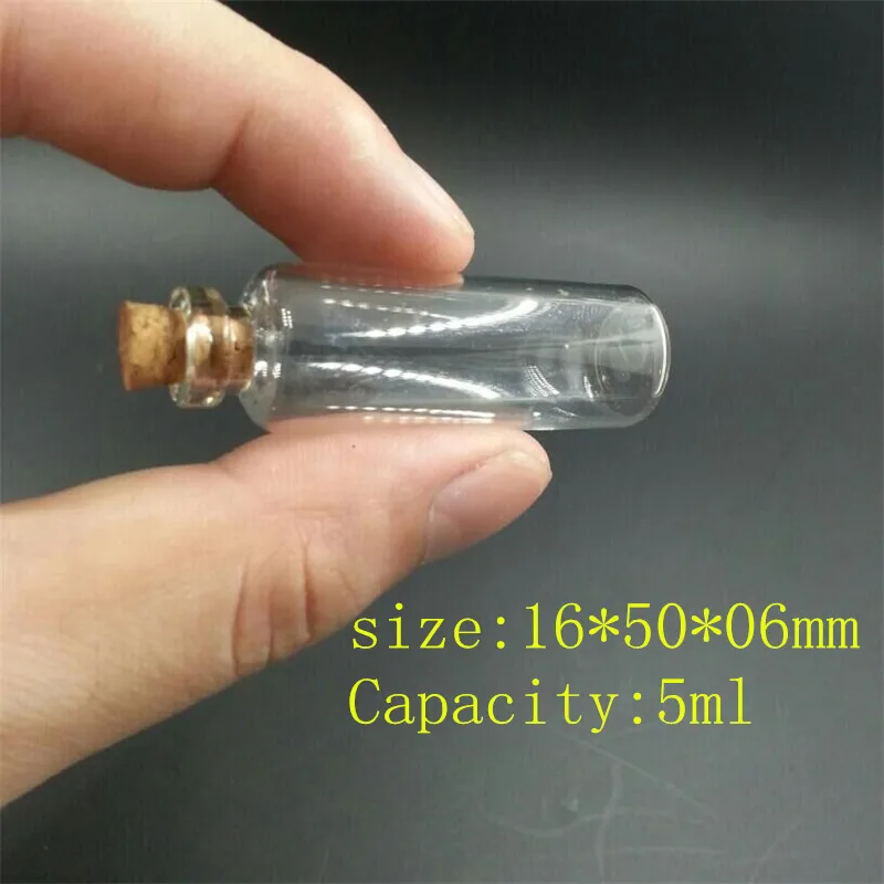 Mini Clear Glass Bottles With Cork Small Tiny Vials Jars Containers Cute Wishing Bottle3