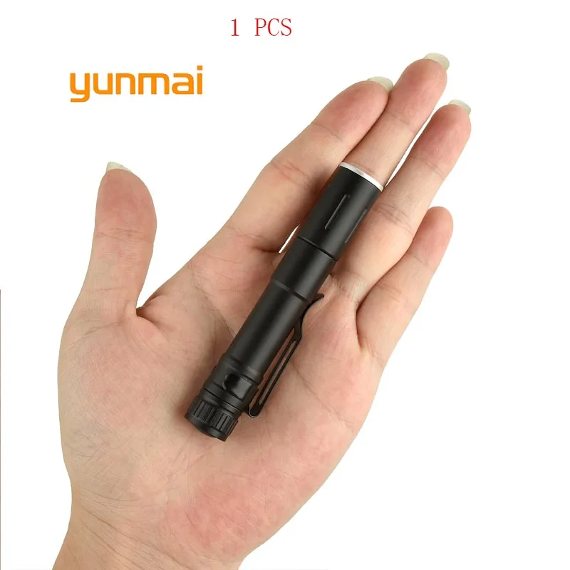 new yunmai 6pc Wholesale Dropshipping Portable Mini Penlight Q5 2000LM LED Flashlight Torch Pocket Light Waterproof Lantern - Испускаемый цвет: B