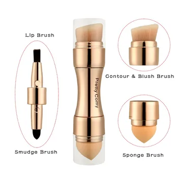 

Multi-functional Professional 4 in 1 Makeup Brushes Foundation Eyebrow Eyeliner Blush Powder Cosmetic Concealer Brushes