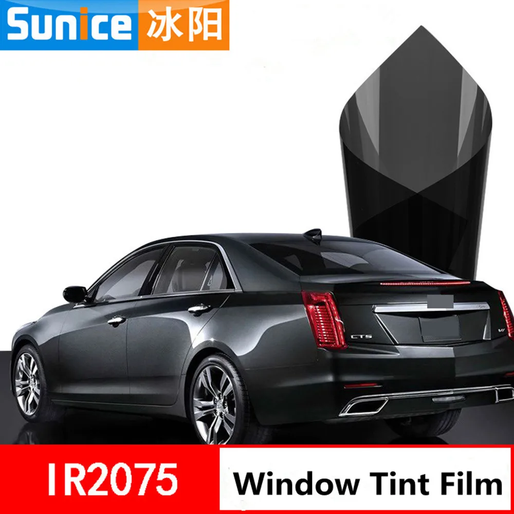 100% SUNICE 1.52x30m Wholesale Roll Film 20%VLT Black Window Tint Glass Tint Tinting for Car High Heat Rejection for Car Glass 100% SUNICE 1.52x30m Wholesale Roll Film 20%VLT Black Window Tint Glass Tint Tinting for Car High Heat Rejection for Car Glass