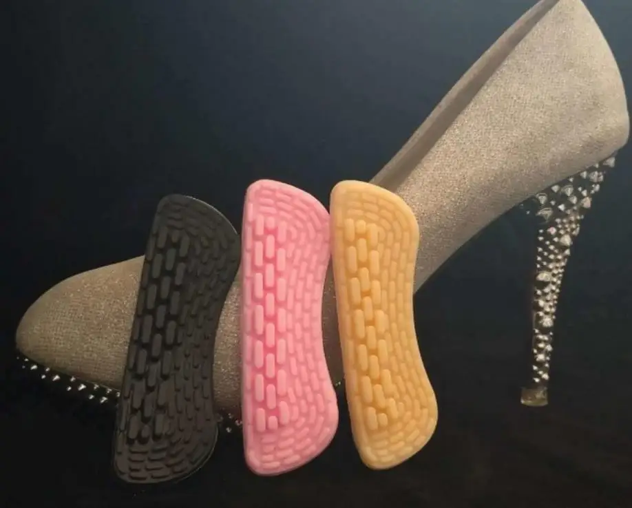 

2 Pairs/lot Silicone Gel High Heels Cushion Protector Foot Feet Care Shoe Back Insert Pads Insoles Stickers