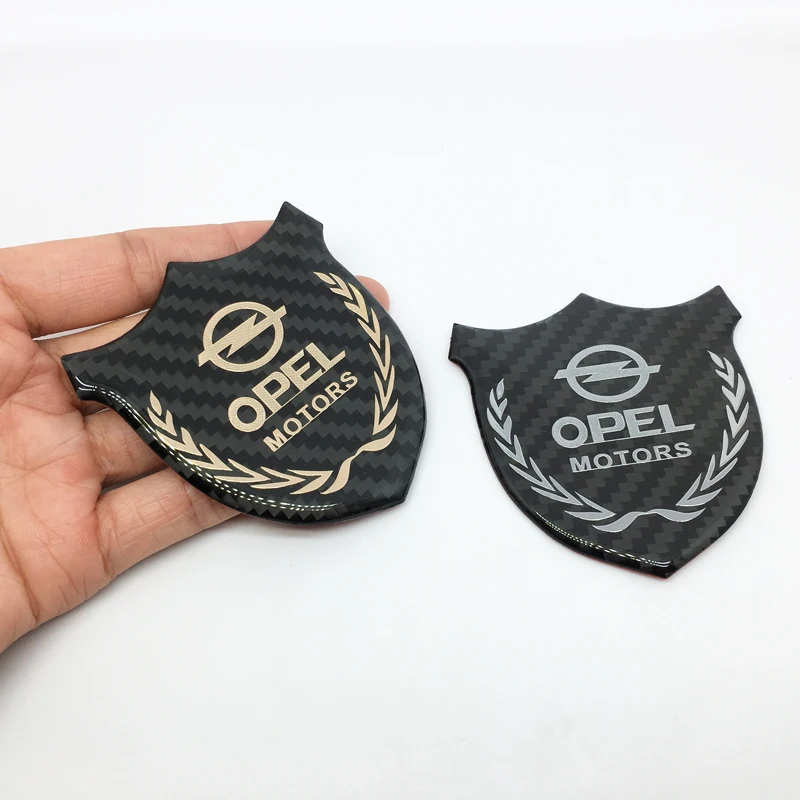 

ANTINIYA 3D for Opel logo Carbon Fiber Side Rear Body Sticker for astra opel astra h astra g insignia Opel mokka car styling