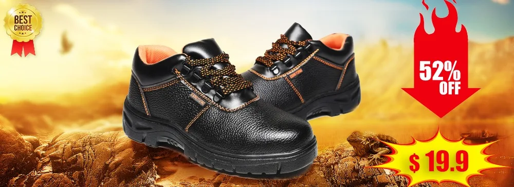 Брендовые ботинки мужские рабочие туфли Повседневная защитная обувь легкие сетчатые стальные носочки туфли промышленные анти-разбив