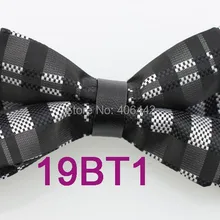 YIBEI Coachella Галстуки серебристо-черный проверенный плед галстук-бабочка Алмазная кожа Пикер взрослые галстук-бабочка микрофибра смокинг бабочки