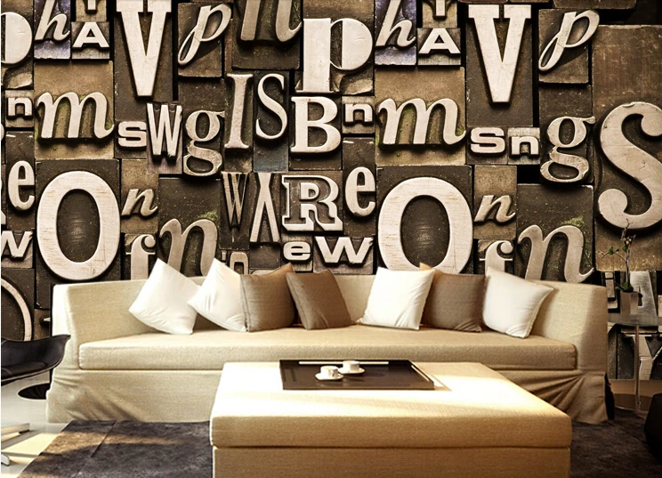 

1822 Can be customized 3D visual space home decoration mural art wallpaper Restoring ancient personality wall sticker home decor