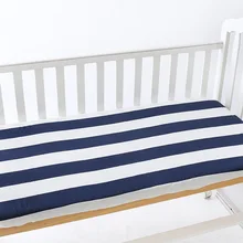 Детские хлопковые детские постельные принадлежности Постельное белье для матраца покрывало защита для кроватки трикотажное дышащее покрывало 130*70 см