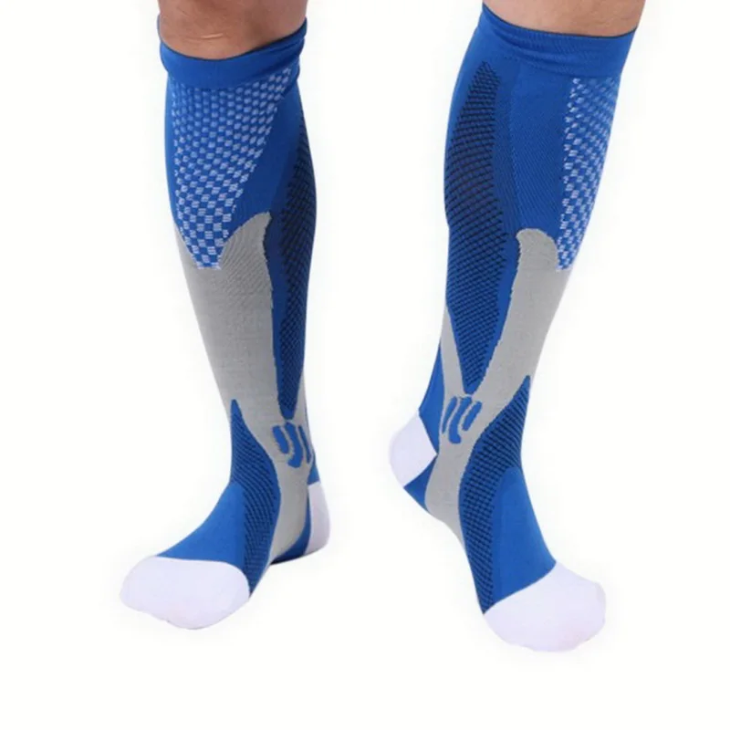 NIBESSER/1 пара, новые модные Компрессионные носки, носки ниже колена, эластичные дышащие высококачественные носки для бега
