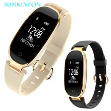 Для женщин леди KF3 Спорт Bluetooth Водонепроницаемый Smart Браслет Группа шагомер сердечного ритма Мониторы Фитнес трекер Браслет