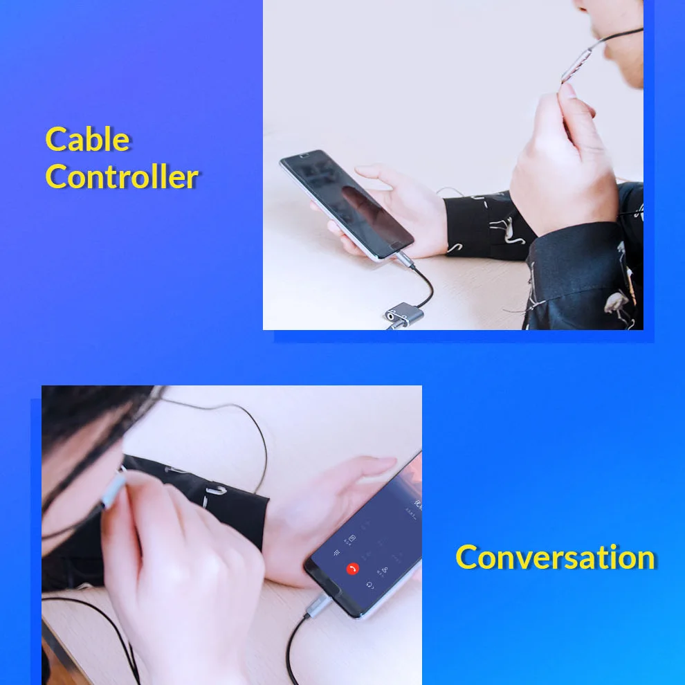 Unnlink usb type C аудио сплиттер адаптер type C на два разъема 3,5 мм наушники-капельки конвертер для mate20 p20 mi9 p30