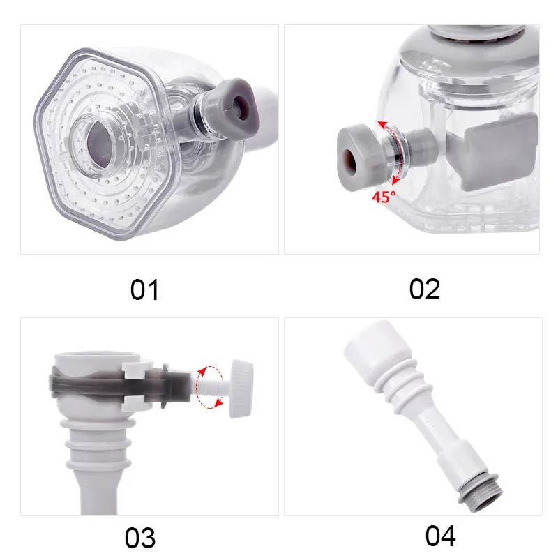 Вращающийся кран расширитель Bubbler брызгозащищенный оголовье клапан снижение давления воды Носик экономии воды кухонный кран фильтр