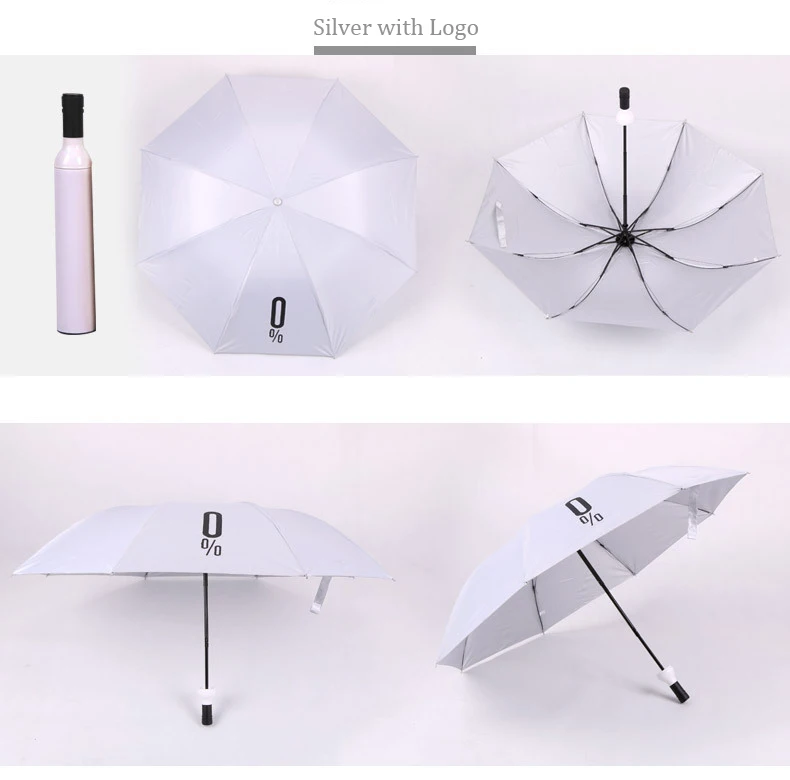 2019 Creative Wine Bottle Umbrella Rain Women 3 Folding Sun Rain UV Mini Umbrella girl Kids Female umbrellas cute gifts Parasol (19)