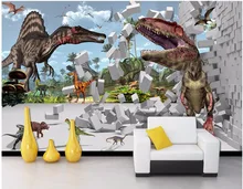 

Custom photo 3d wallpaper Children's room of the dinosaur kingdom living room Home decor 3d wall murals wallpaper for walls 3 d