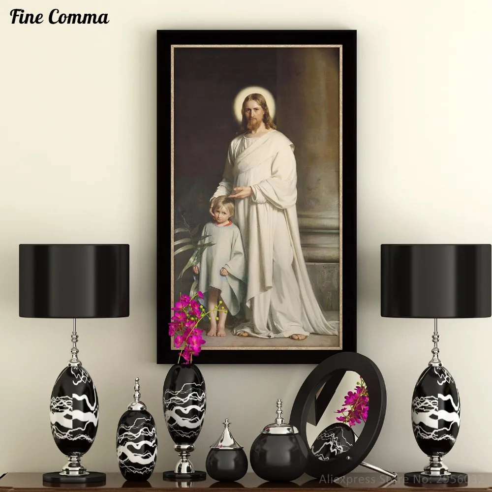 Christ Blessing The Little Child Carl Heinrich Hand Painted Oil Christ Blessing The Little Child Carl Heinrich Hand Painted Oil