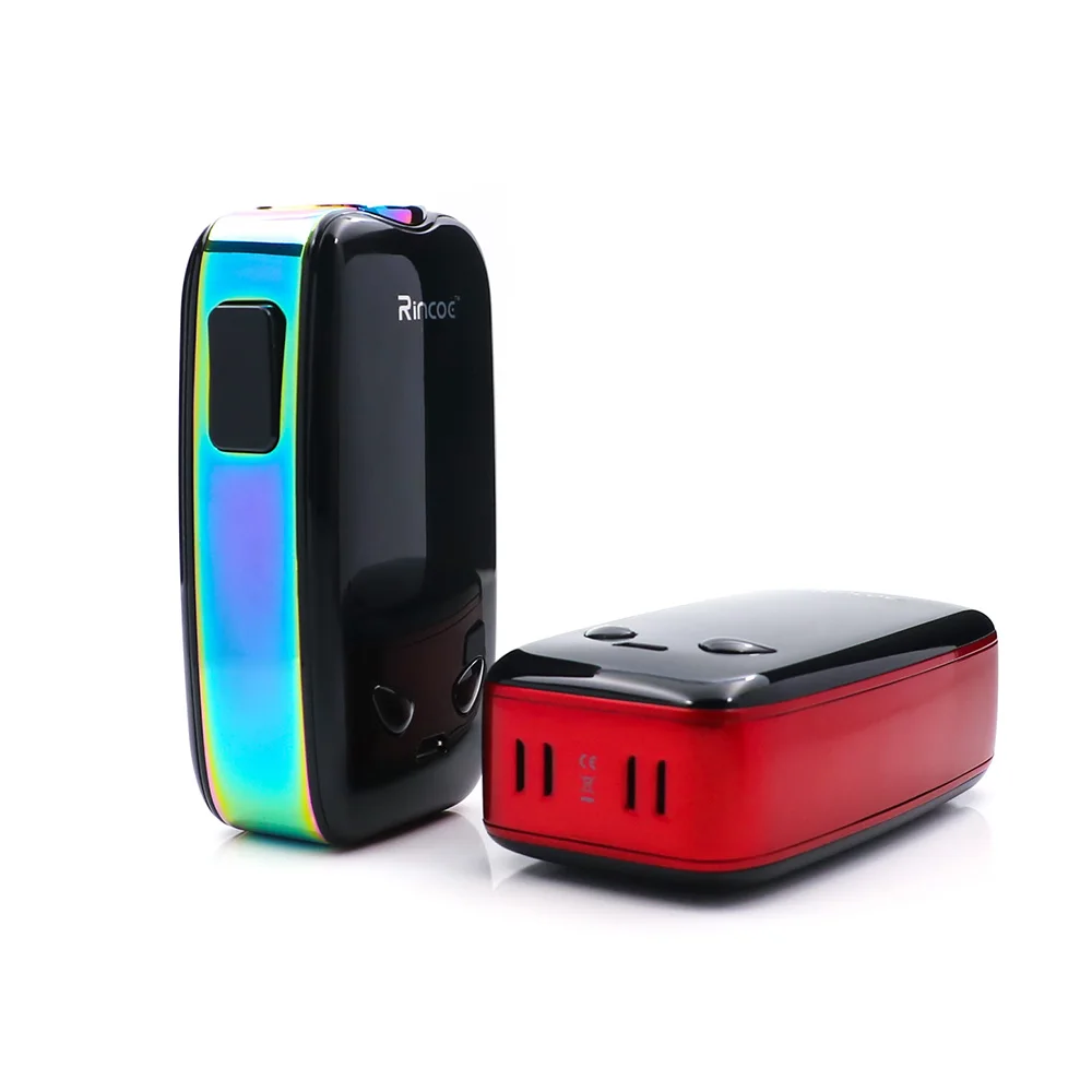 Оригинальный Rincoe манто 228 Вт модель TC IML панели vape mod поле поддержку по Двойной 18650