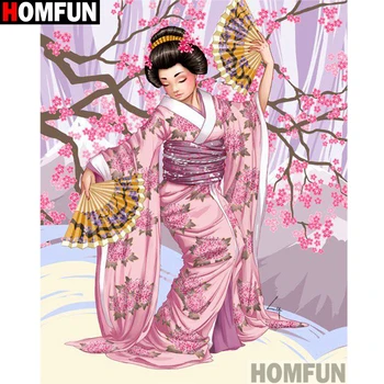 

HOMFUN Full Square/Round Drill 5D DIY Diamond Painting "Beauty flower" Embroidery Cross Stitch 5D Home Decor Gift A15323