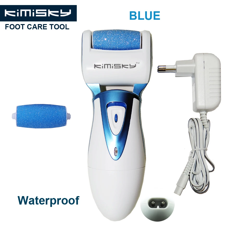 KY 818 Blue Charged Pedicure Electric tools Foot Care Exfoliating Foot Care Tool 2pcs roller