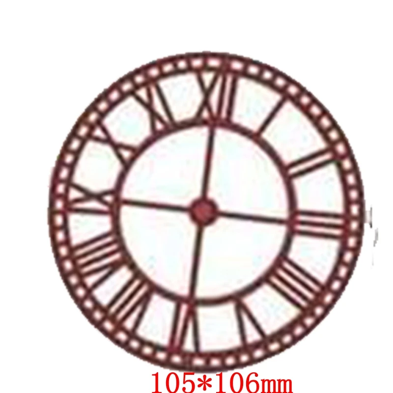 Wall Clock Metal Cutting Dies Stencils for DIY Scrapbooking Photo Album Decorative Embossing Paper Cards Craft Supplier Die Cut