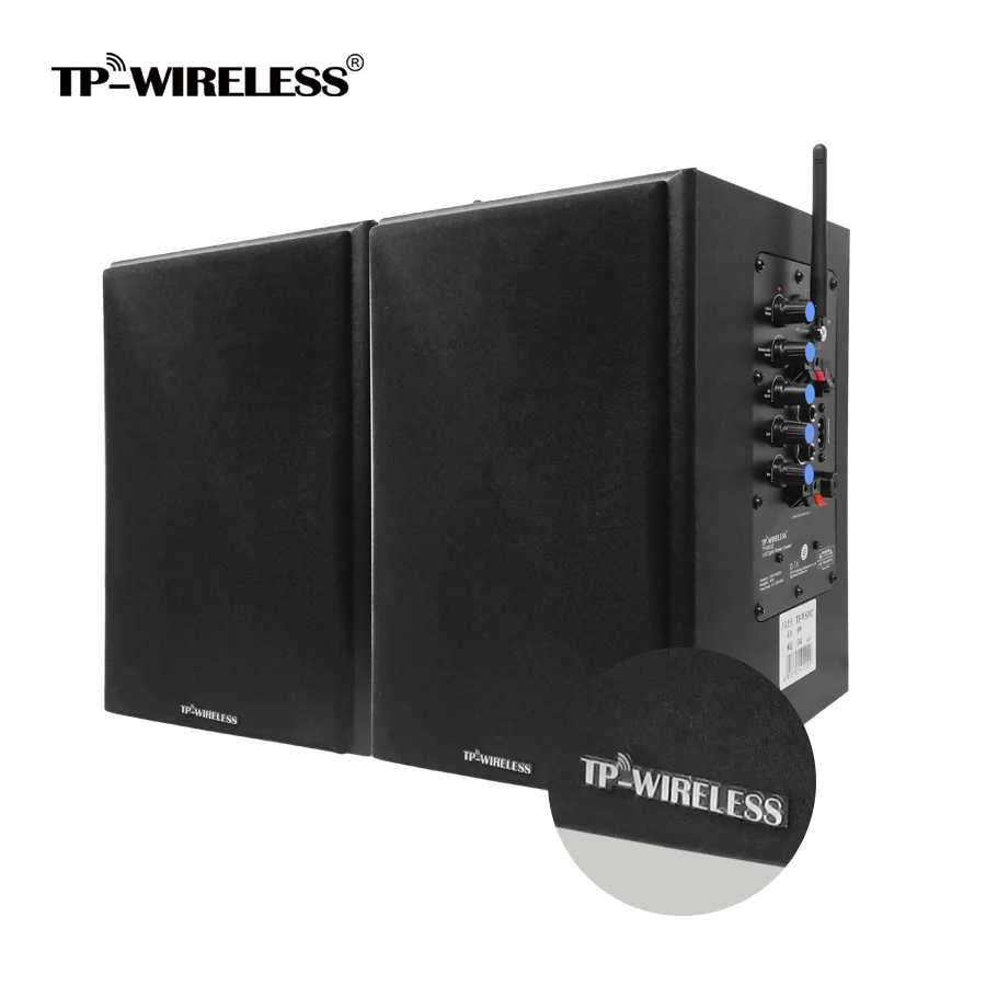TP-WIRELESS 2.4 جيجا هرتز اللاسلكية معلم نظام مكبر الصوت كليب مايكروفون وذات لون أسود المتكلم ل سلاسروم/الكنيسة/غرفة الاجتماعات/ فندق