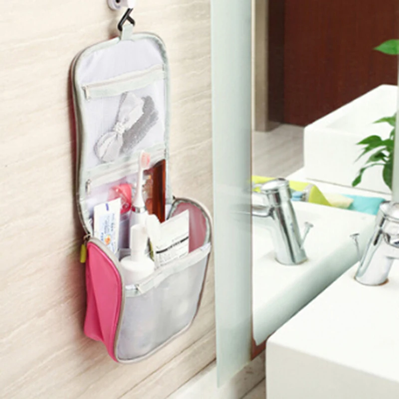 

Women Travel Cosmetic Bags Hanging Wash Bag Makeup Daily Supplies Hanging Toilet Organizer Bag Portable Make up Bags