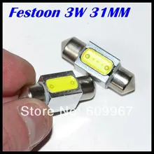 Фестон светодиодный 31 мм 3 Вт светодиодный фестон светодиодный светильник купол автомобильный светильник лампа для чтения дверная Лампа Белый 12 В