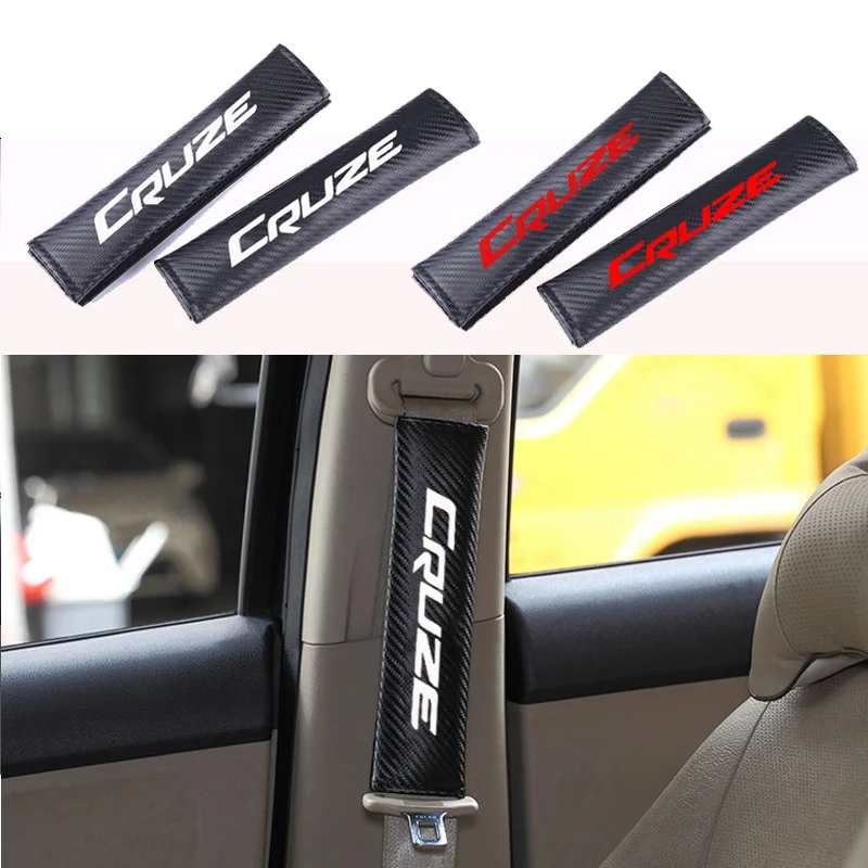 Buy 2pcs PU Fashion Car Seat Belt Cover Car Seat belt