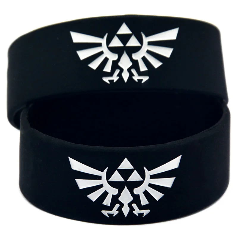 

OneBandaHouse 1PC 1 Inch Wide Game Bracelet The Legend Of Zelda Silicone Wristband
