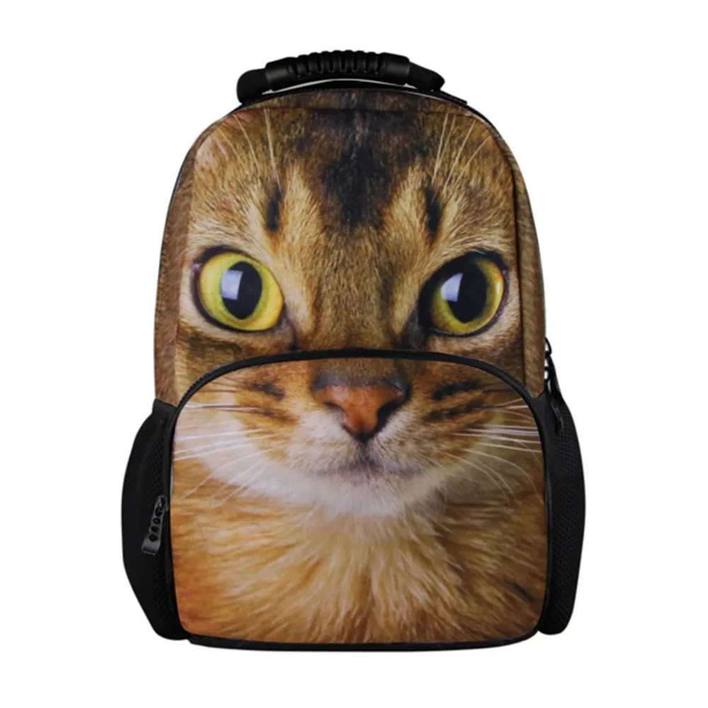 Animal backpacks for high school cat school bags for teen girls dog