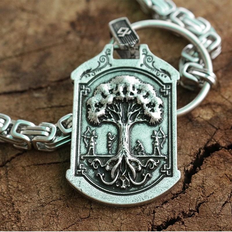 Викинг один волк норвежский кулон Valknut мужское ожерелье Vegvisir ювелирные изделия