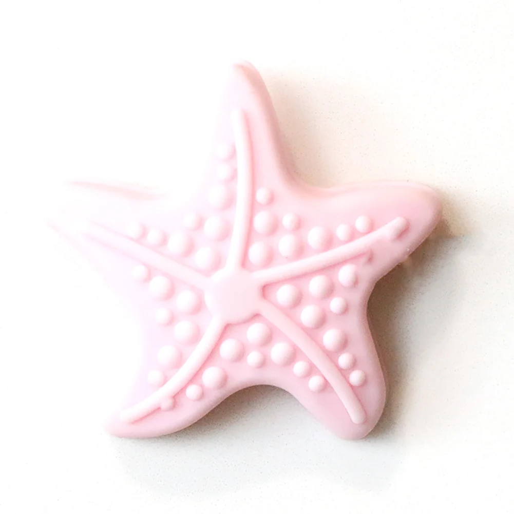 4Pcs/Set Silicone Luminous Starfish Doorknob Crash Pad For Door Sticky Stopper Shockproof (Pink) Pink | Дом и сад