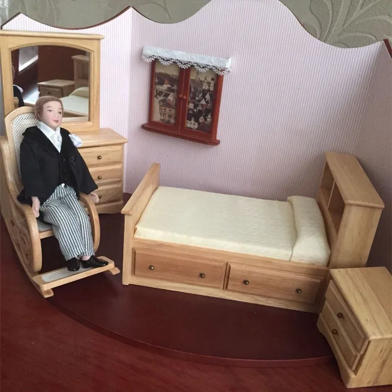 SM SunniMix 1/12 Scale Dollhouse Mobili Camera da Letto Comodino in Legno in Miniatura da Tavolo Comodino Armadio Casa di Bambole Accessori SM SunniMix 1/12 Scale Dollhouse Mobili Camera da Letto Comodino in Legno in Miniatura da Tavolo Comodino Armadio Casa di Bambole Accessori