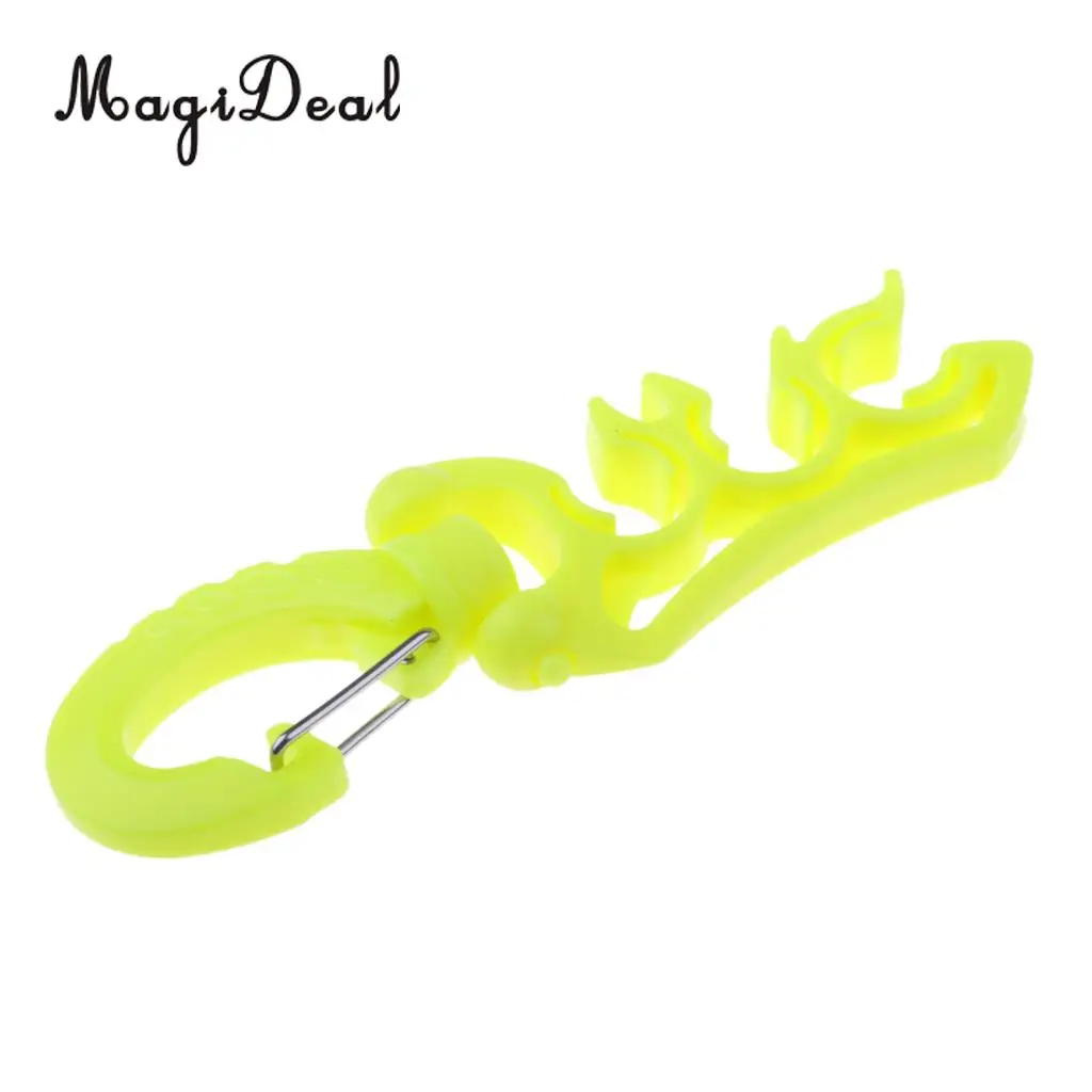 MagiDeal Scuba Diving Triple 3 BCD Hose Holder Retainer with Folding Snap Clip for Snorkeling Freediving Swimming Accessories