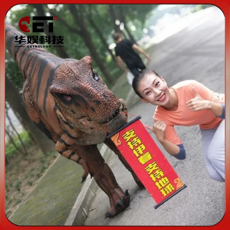 

Dino Suit T-rex Costume for Adult Mechanical Dinosaur Costume Suit realistic walking Tyrannosaurus Rex Tricky props