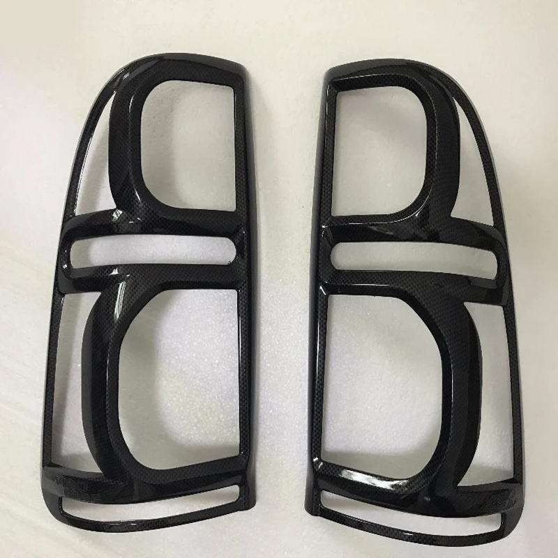 

For Toyota Hilux Accessories ABS Black Carbon Fiber Rear Lamp Cover Tail Light For toyota Hilux Vigo 2011 2012 2013 2014
