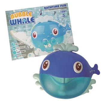 

Funny Music Dolphin Shape Bubble Blower Machine Electric Automatic Bubble Maker Kids Bath Outdoor Toys