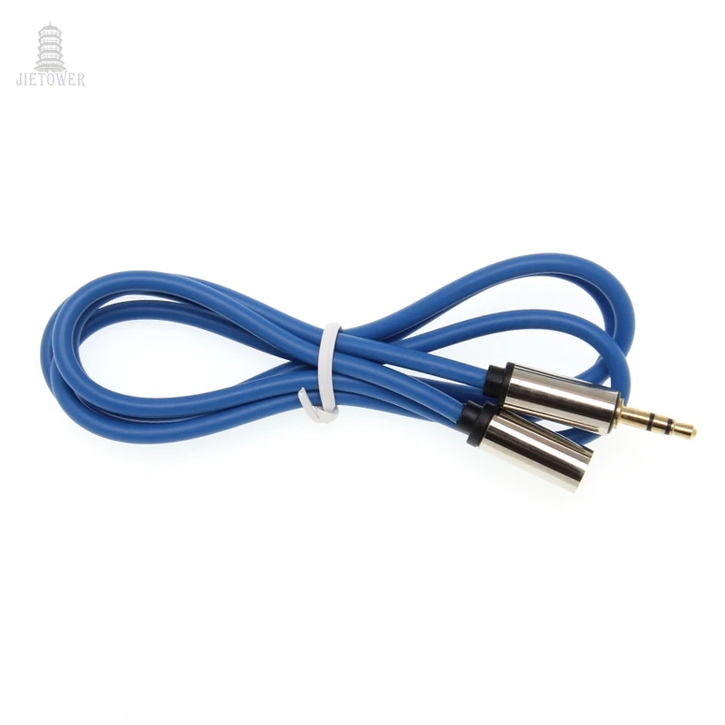 300pcs Jack 3 5 mm extend Audio Extension Cable for Huawei P20 Stereo 3 5mm Jack Aux Cable for Headphones Xiaomi Redmi 5 plus PC