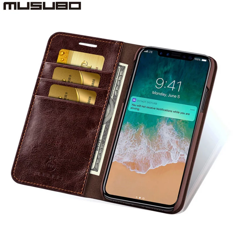 High-grade Leather Phone Case Cover For iPhone X 8 7 6 6s Plus Luxury Card Holder Wallet Flip for iphone XS XSMAX | Мобильные