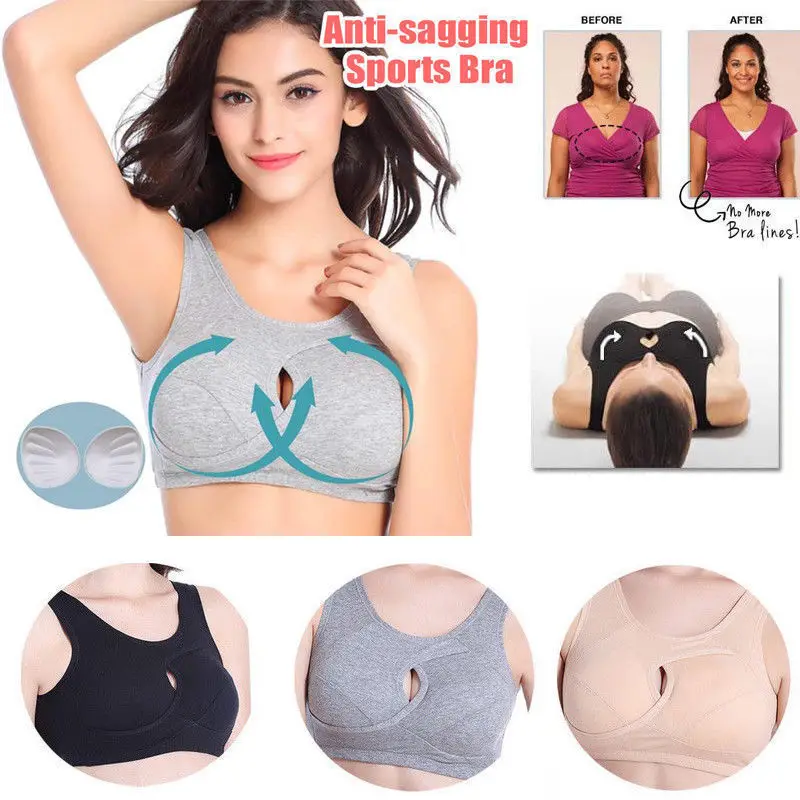 

Women Seamless Sports Padded Bra Running Fitness Yoga Bras Anti-sagging Sports Bra Sleep Bra Sets