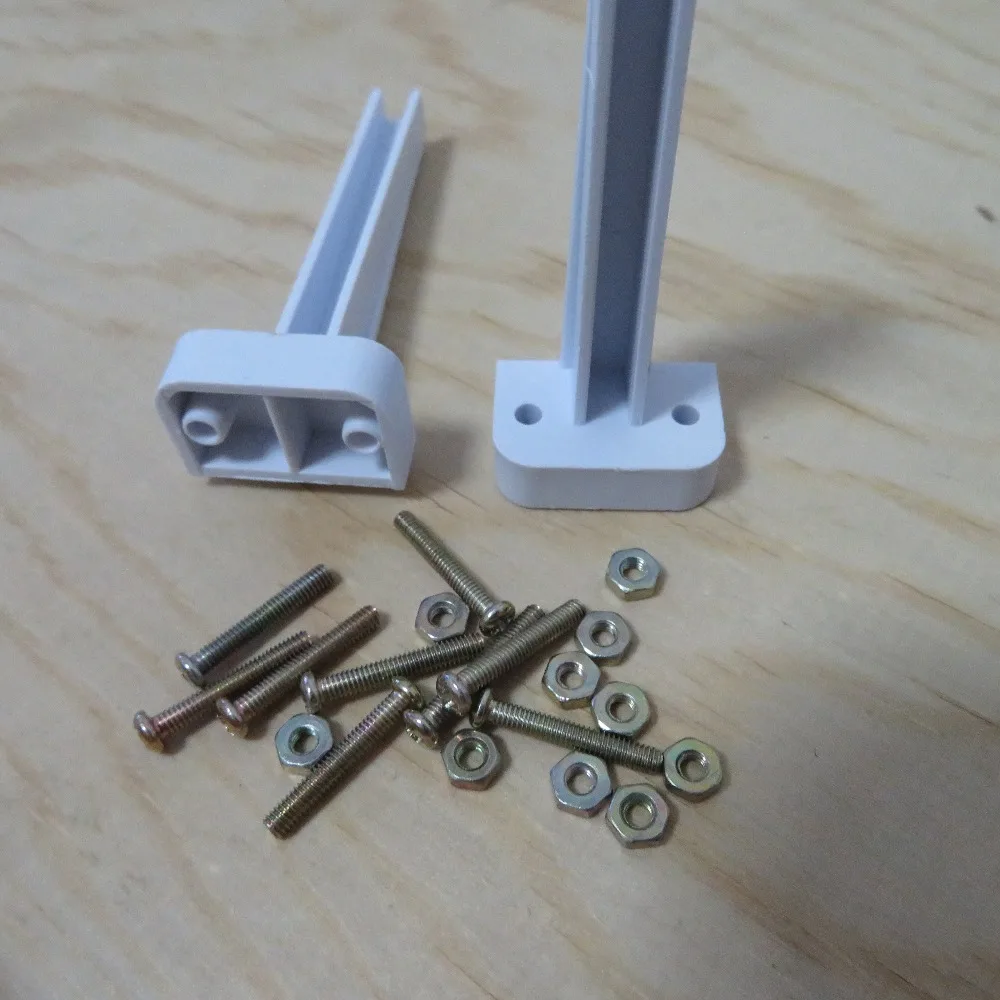 10pcs/lot vertical PCB Boards guide groov channel Slot track Support rail enclosure spacer fixing Guideways circuit board halter