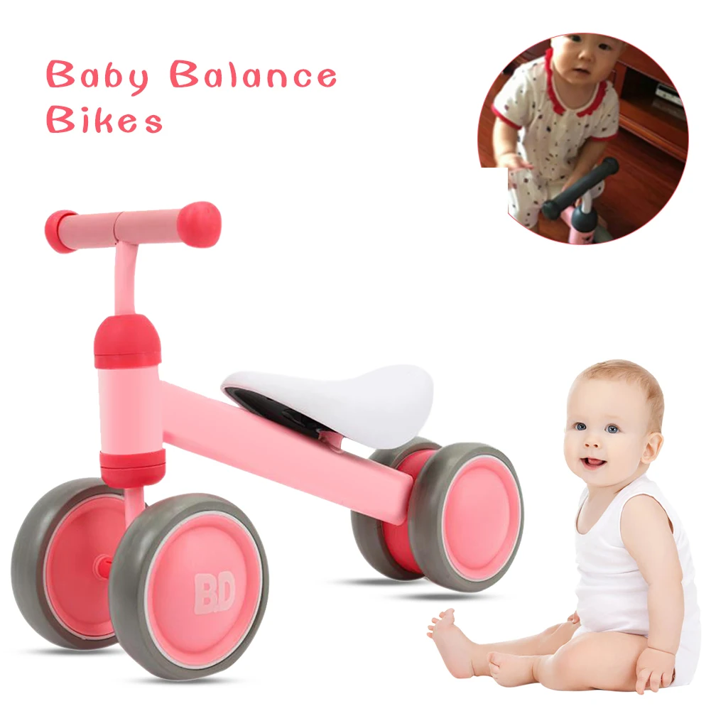 Discount Baby Balance Bike Child Walker Pedalless Balance Car Air Cushion Saddle Solid Durable Children