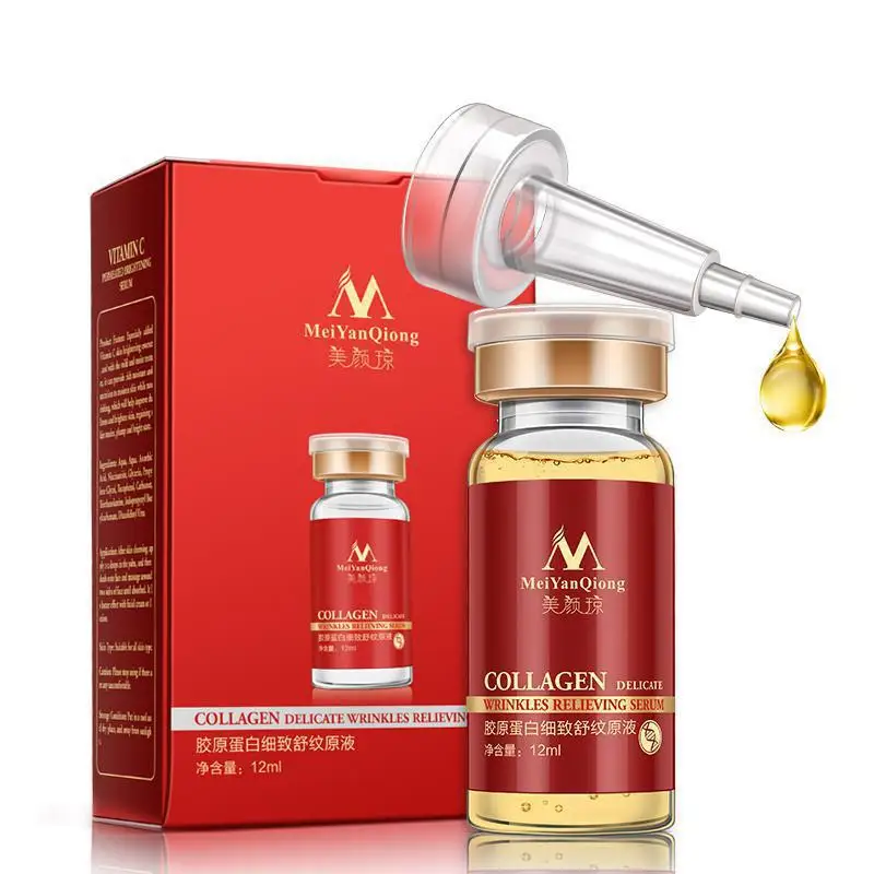 

Collagen Delicate Wrinkles Relieving Serum Argireline+aloe Rejuvenation Anti Wrinkle For Face Skin Care Anti-aging Cream 12ml