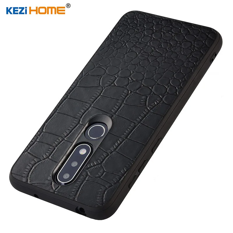 Чехол для Nokia 6 1 Plus KEZiHOME класса люкс карт и узором крокодиловая кожа полусапожки