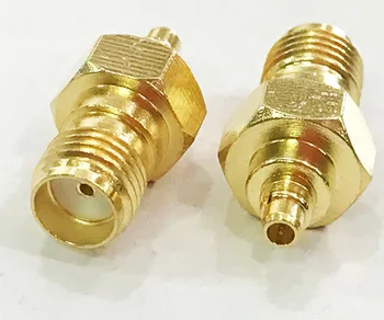 

50pcs MMCX Male to SMA Female Jack RF Coax Cable Adapter Connector