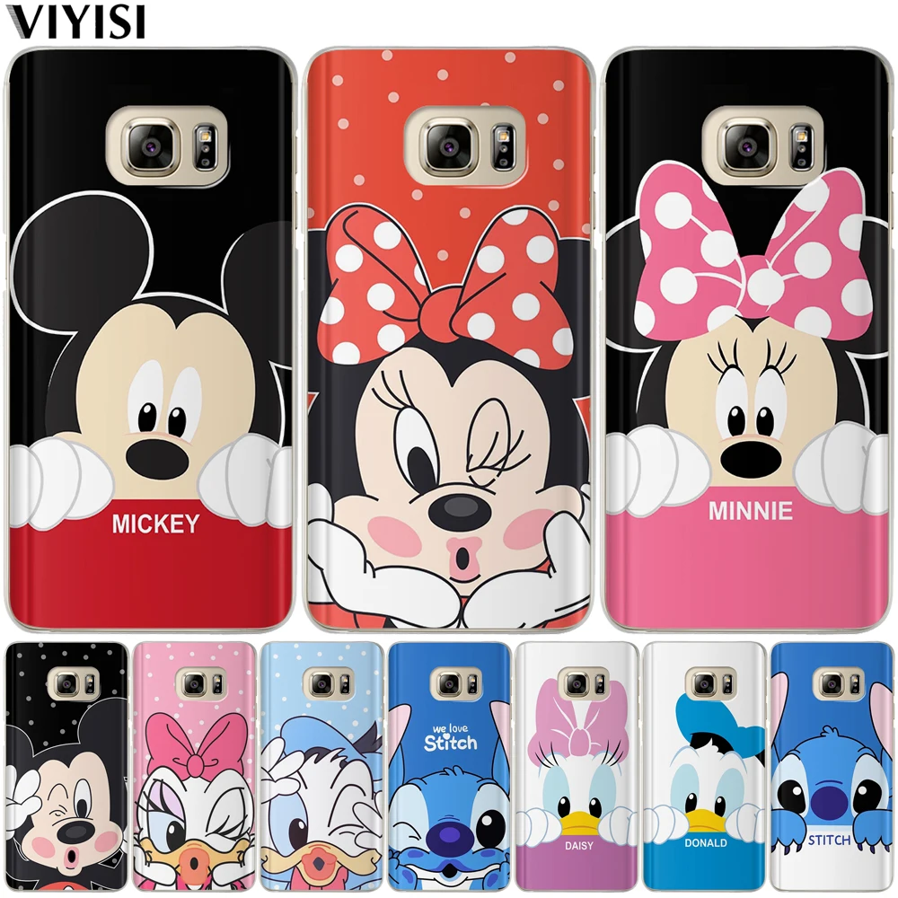

Cute Mickey Minnie Mouse Phone Case For Samsung S9 S8 Plus S7 S6 Edge G530 J3 J5 J7 2016 2017 Prime Cartoon Case Cover Etui