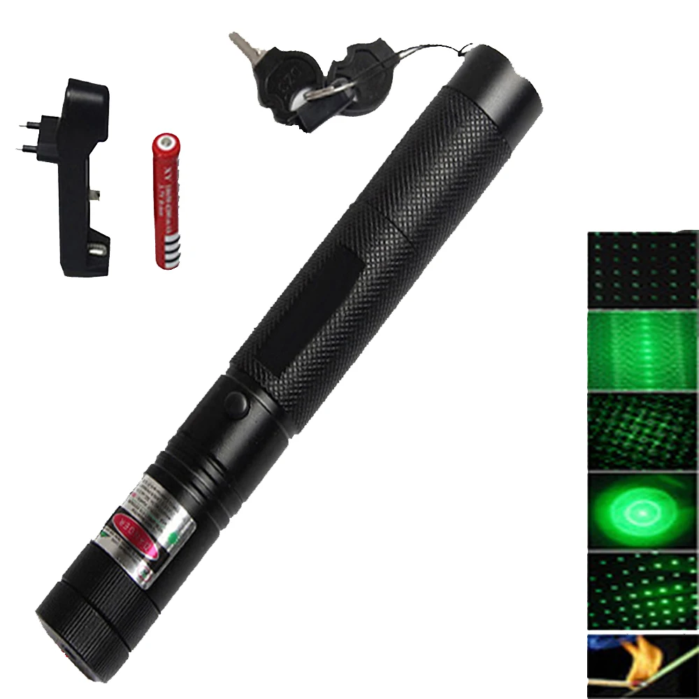 

Hunting High Power Military Burning Powerful Green Laser Pointer laser sight 5000m 532nm lazer pen Focusable Burn Match